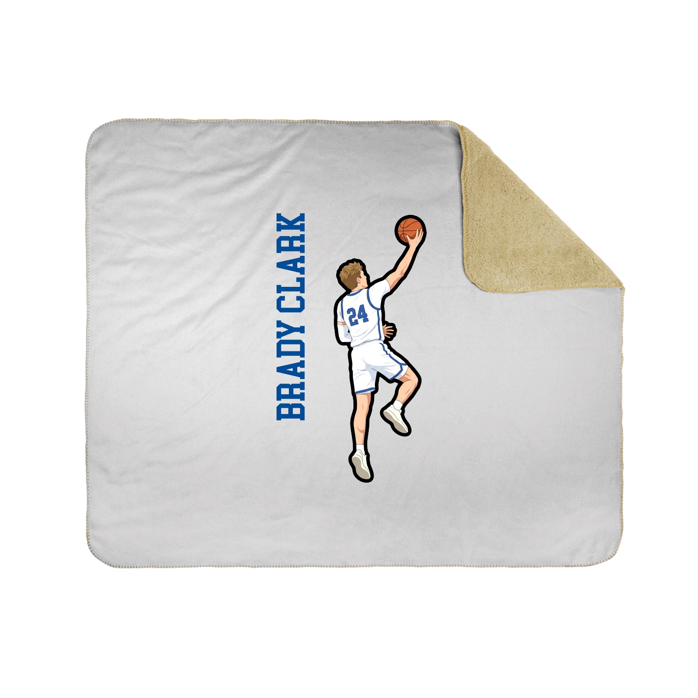 50x60 Sherpa Lined Throw Blanket
