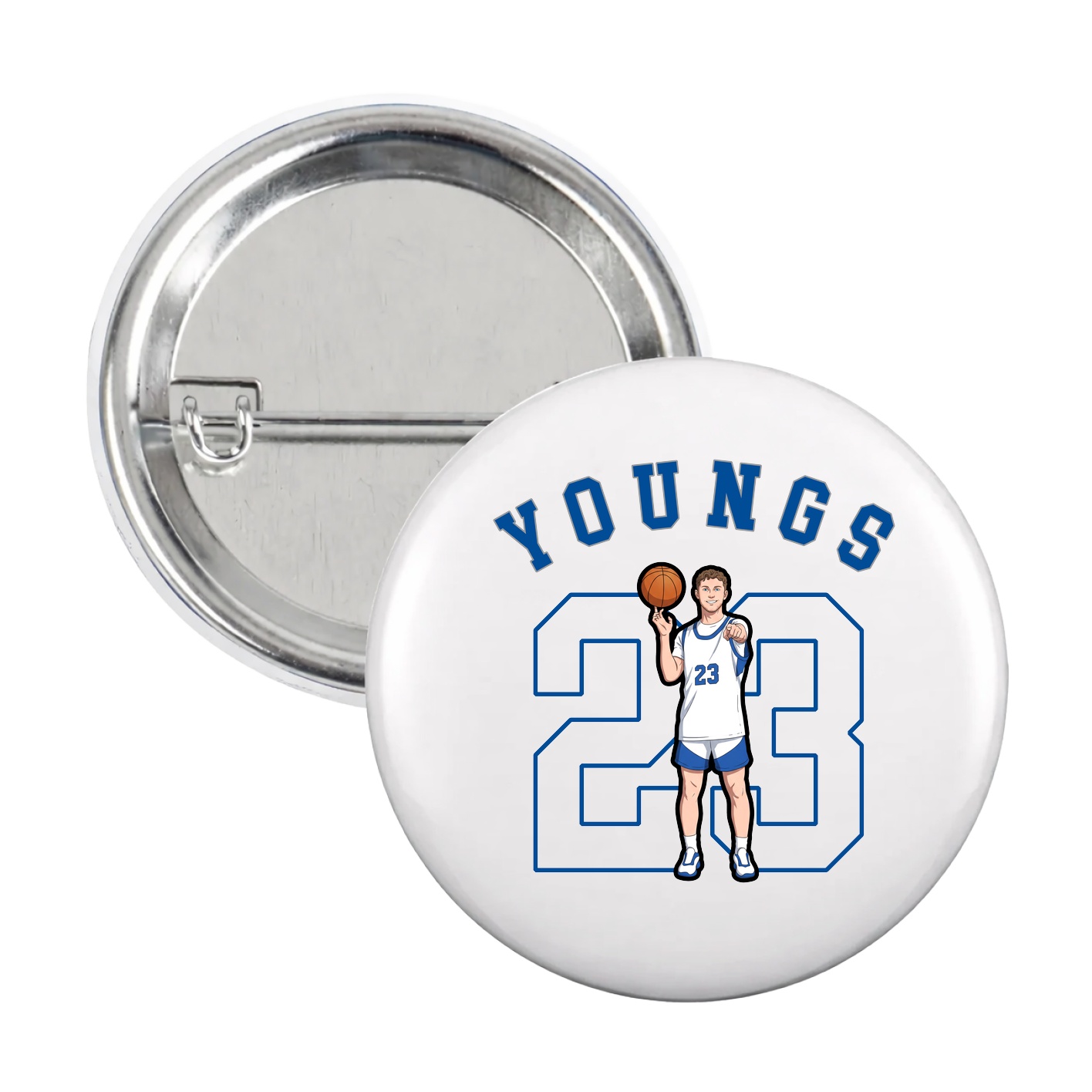 Game Day Button — Shirsey Arch in White