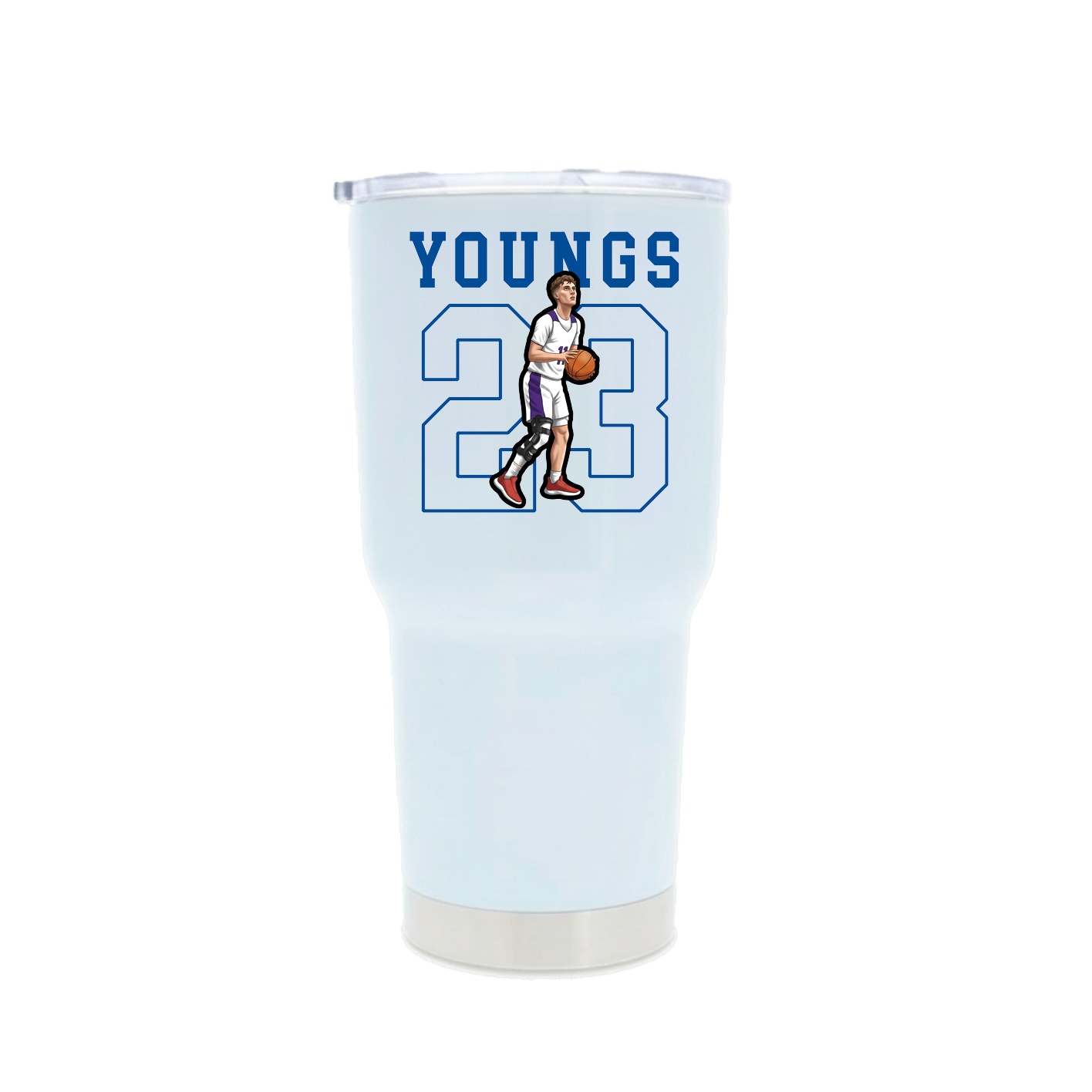 30oz Stainless Steel Tumbler — Shirsey in White