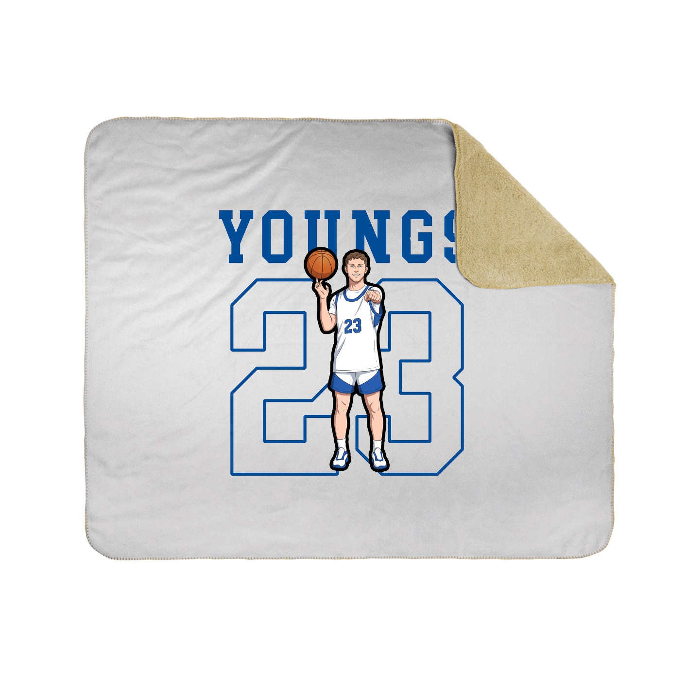 Throw Blanket — Shirsey in White