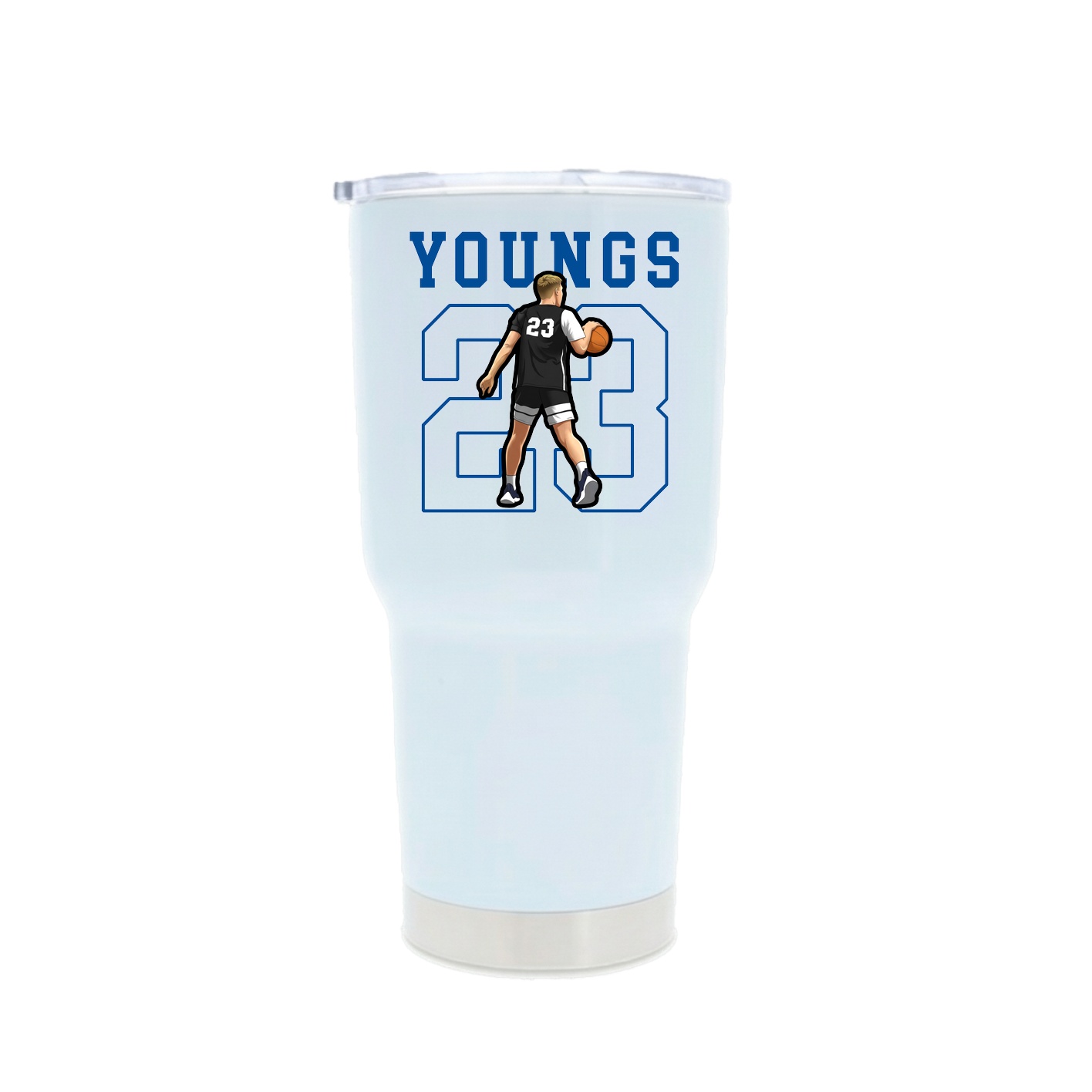 30oz Stainless Steel Tumbler — Shirsey in White