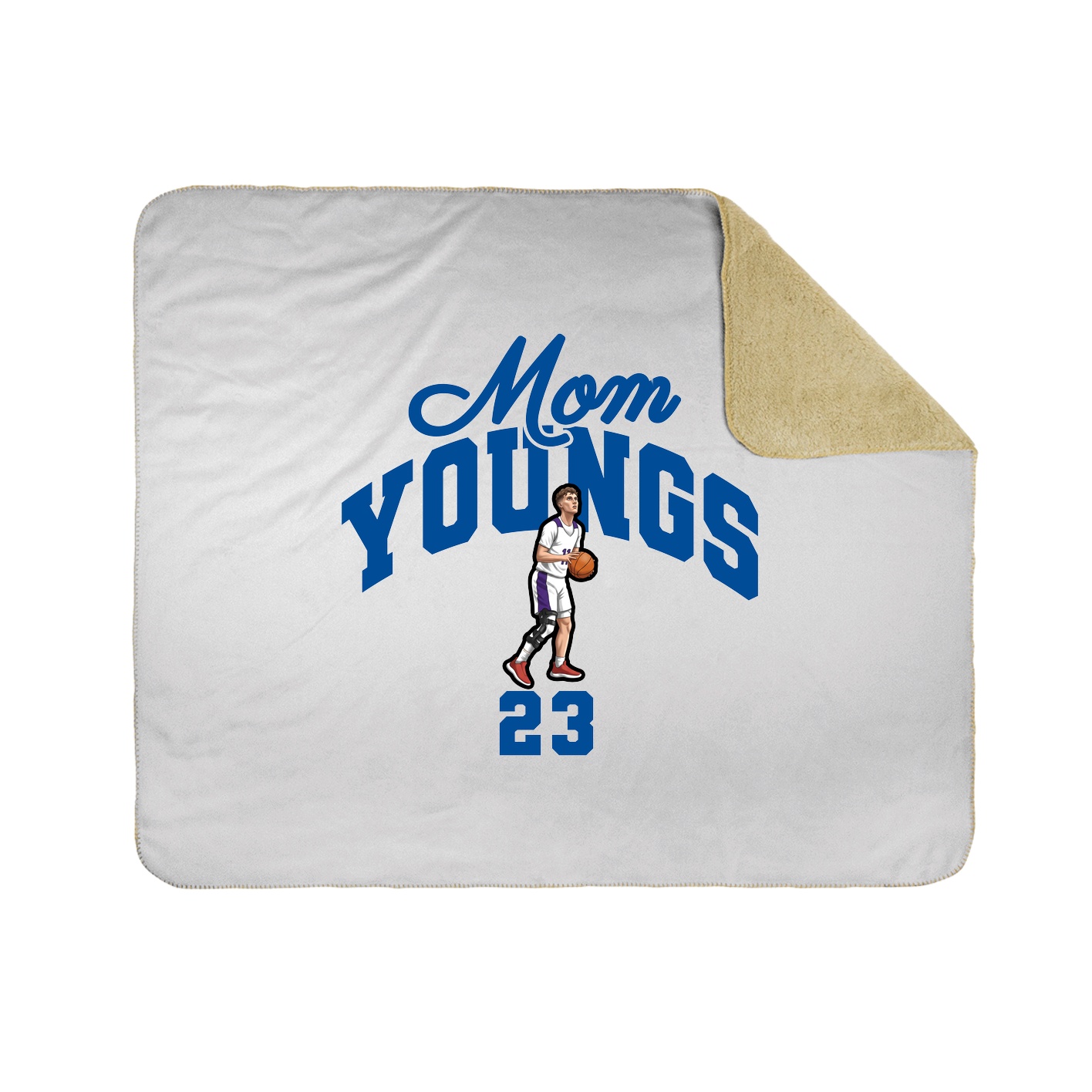 Throw Blanket — Mothers Day Arch in White