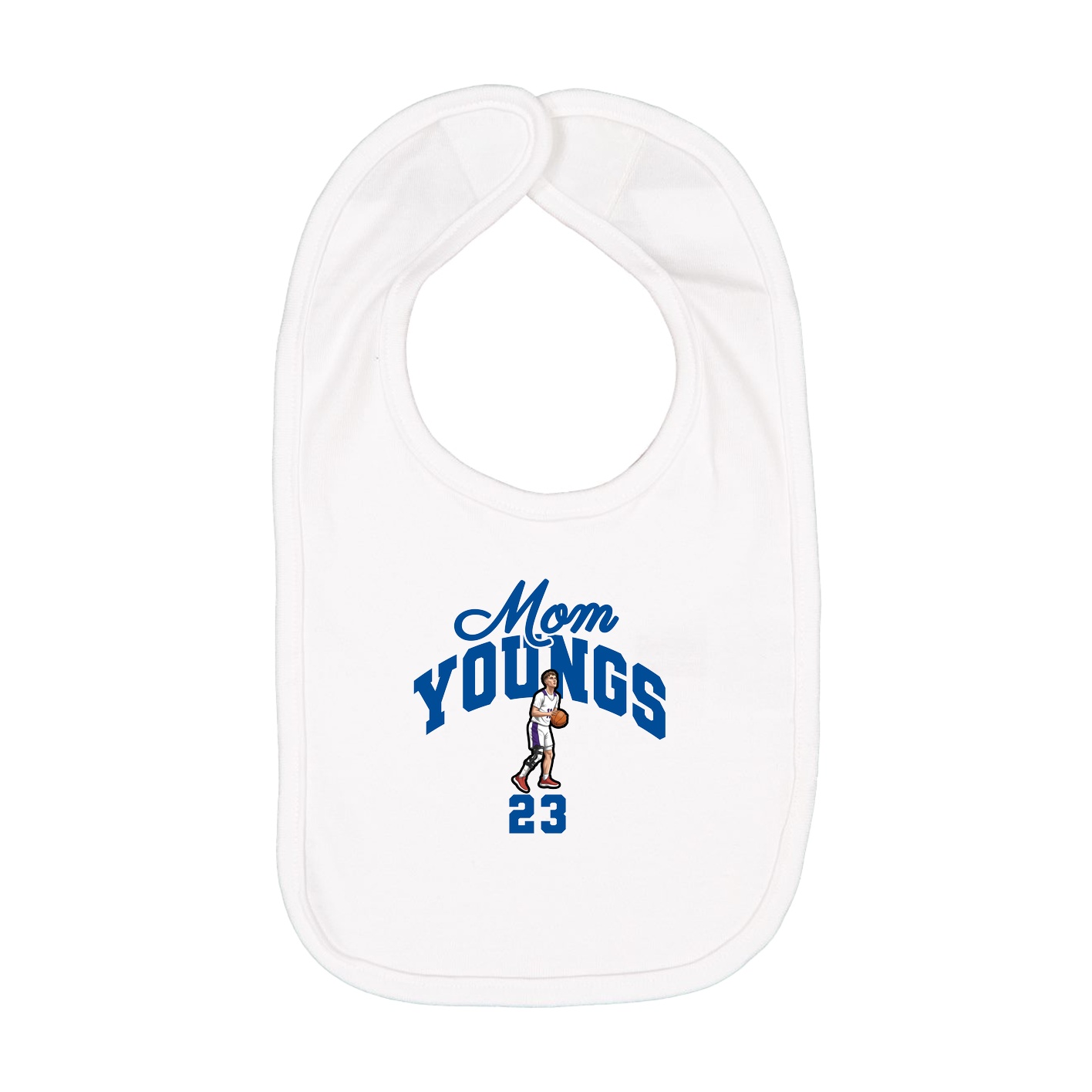 Infant Bib — Mothers Day Arch in White