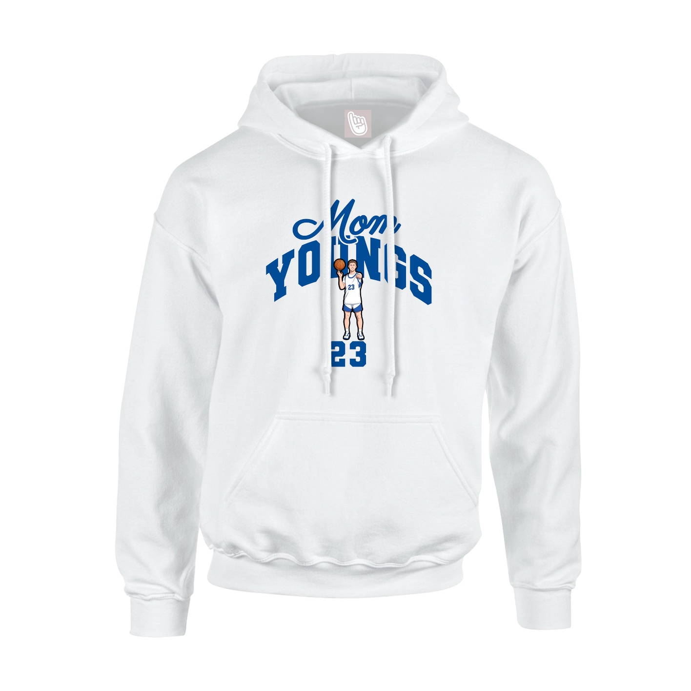 Youth Hoodie — Mothers Day Arch in White