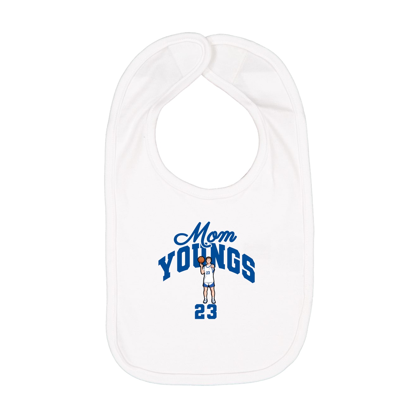 Infant Bib — Mothers Day Arch in White