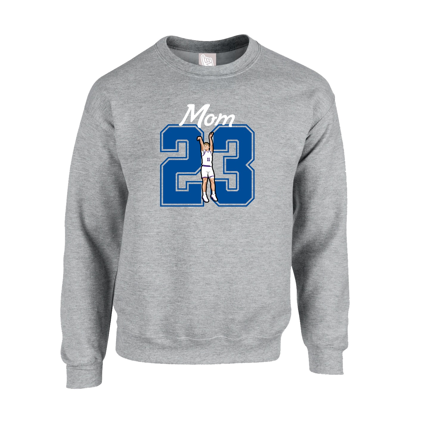 Fleece Crew — Mothers Day Shirsey in Grey