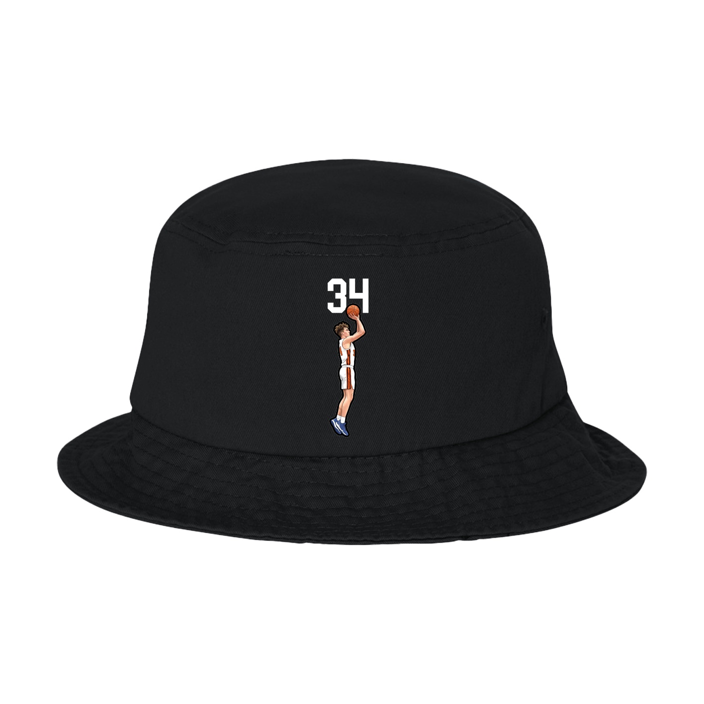 Bucket Cap — Number Top in Black