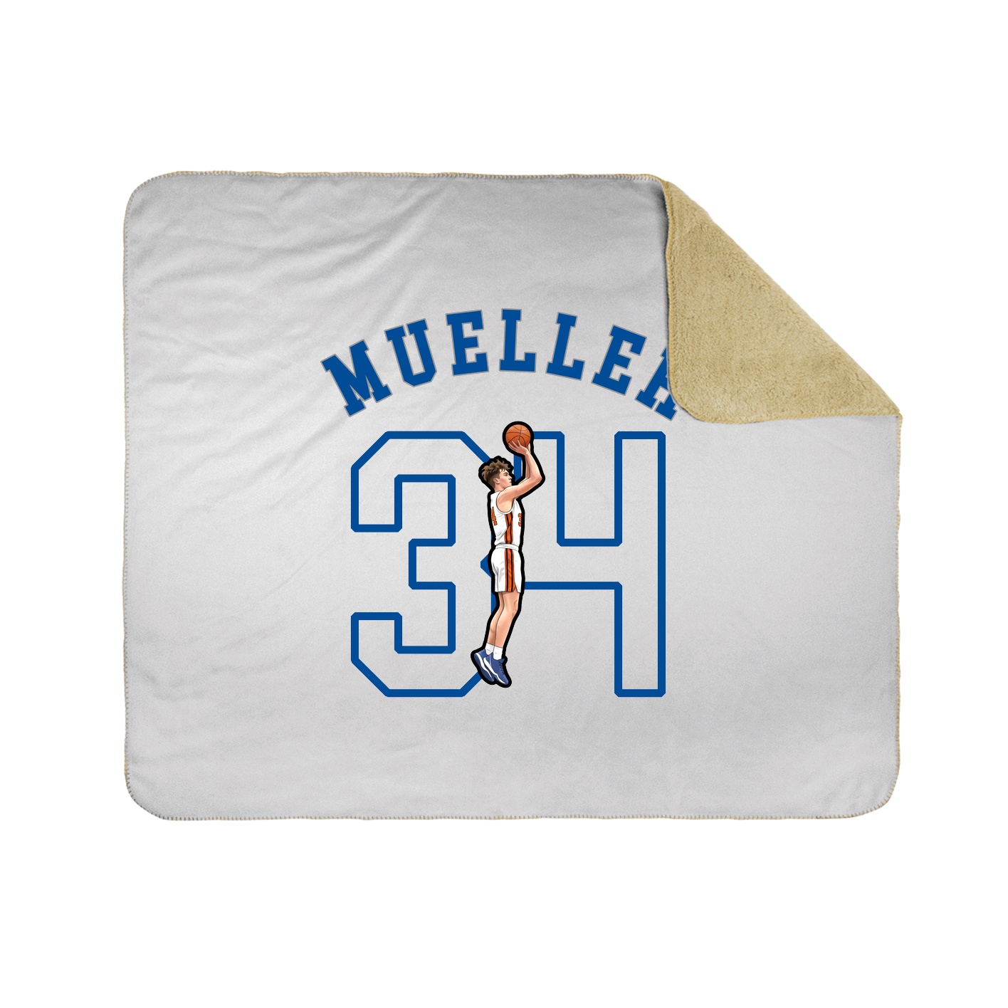 50x60 Sherpa Lined Throw Blanket