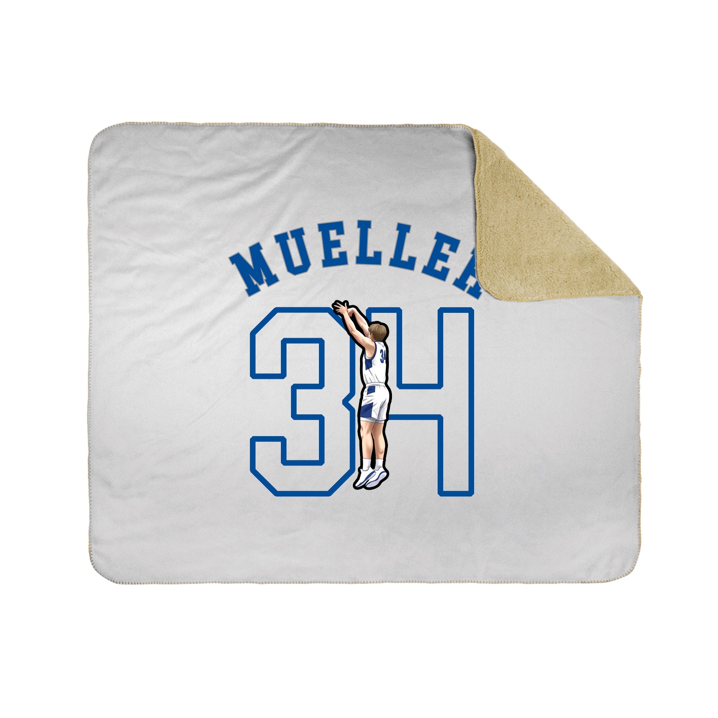 50x60 Sherpa Lined Throw Blanket