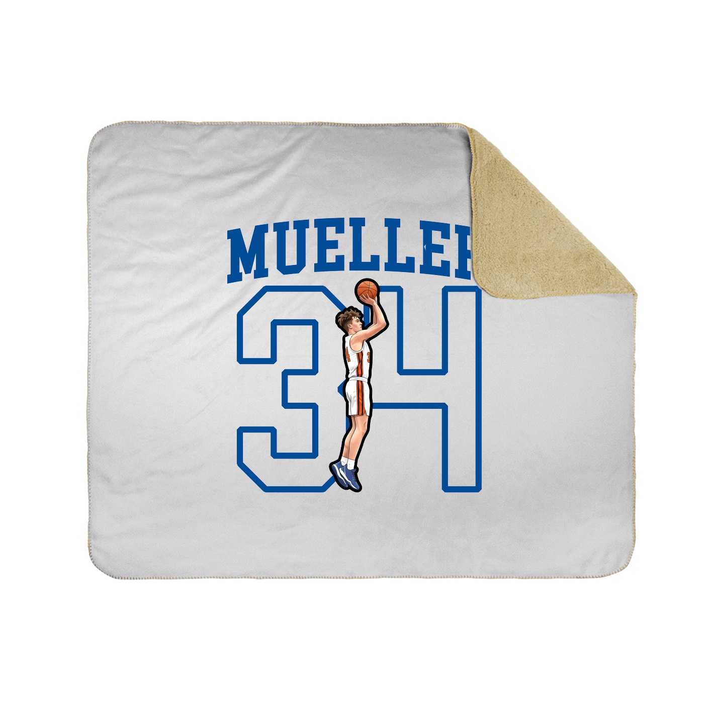 50x60 Sherpa Lined Throw Blanket