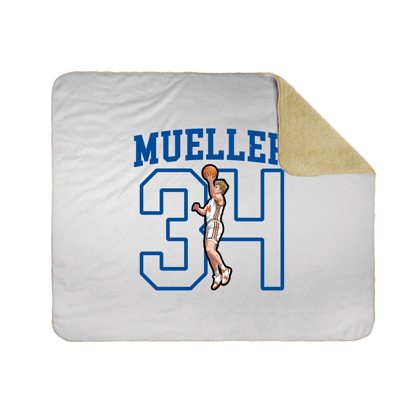 50x60 Sherpa Lined Throw Blanket