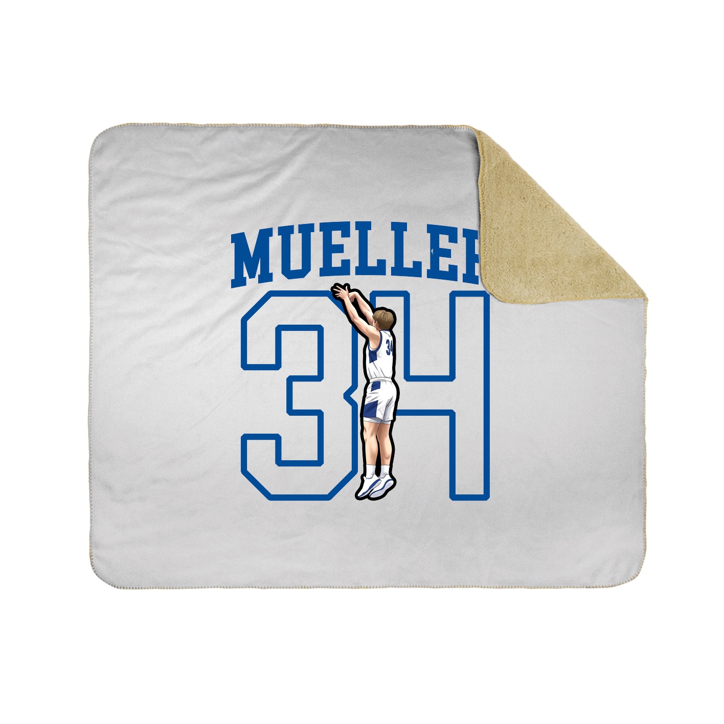 50x60 Sherpa Lined Throw Blanket