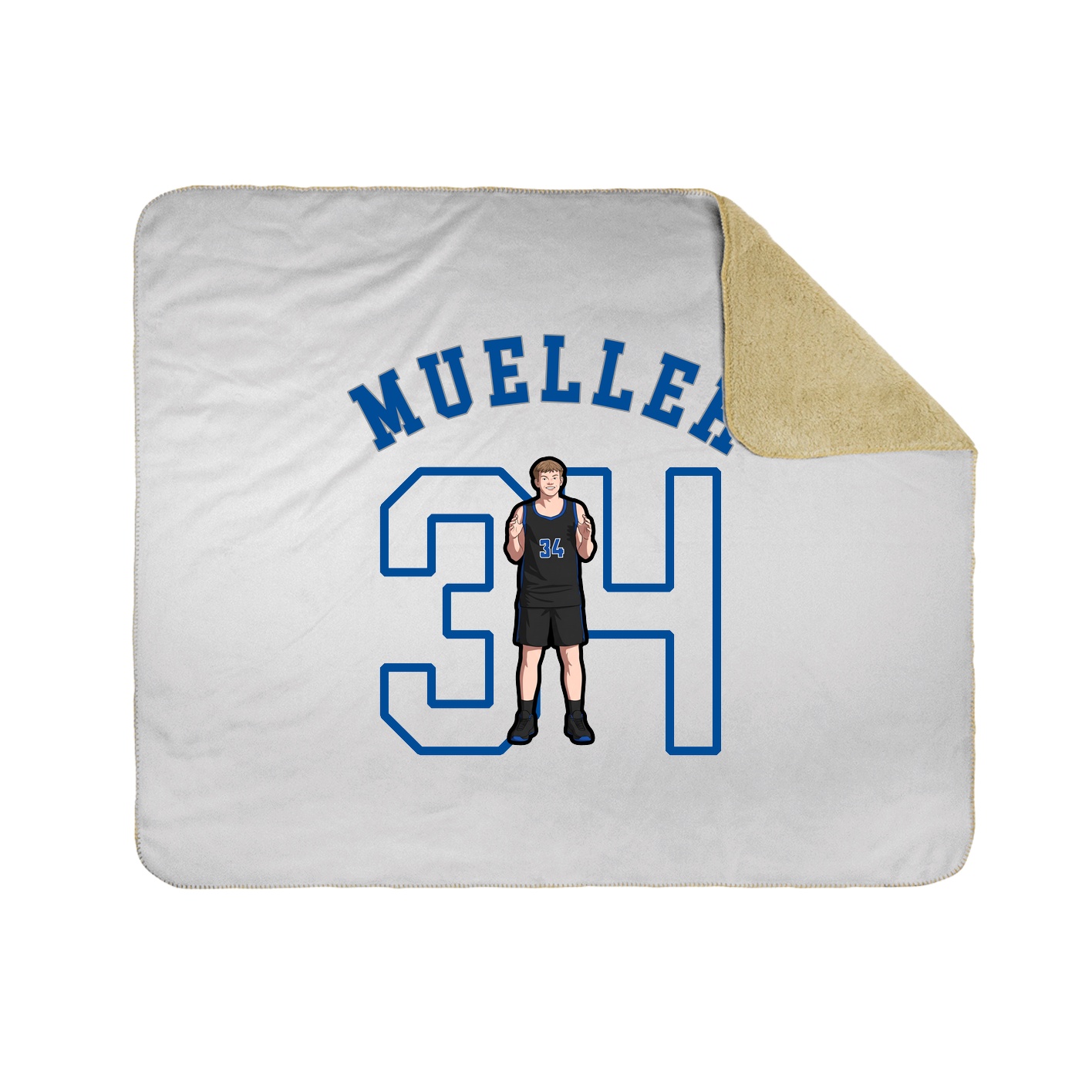 50x60 Sherpa Lined Throw Blanket