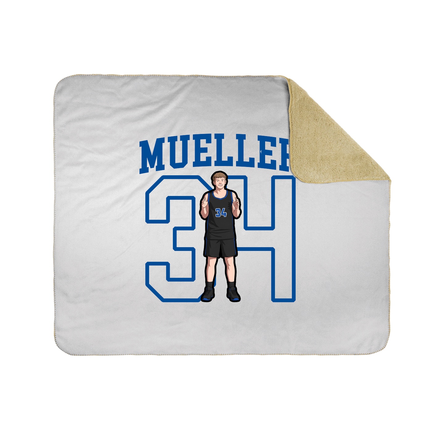 50x60 Sherpa Lined Throw Blanket