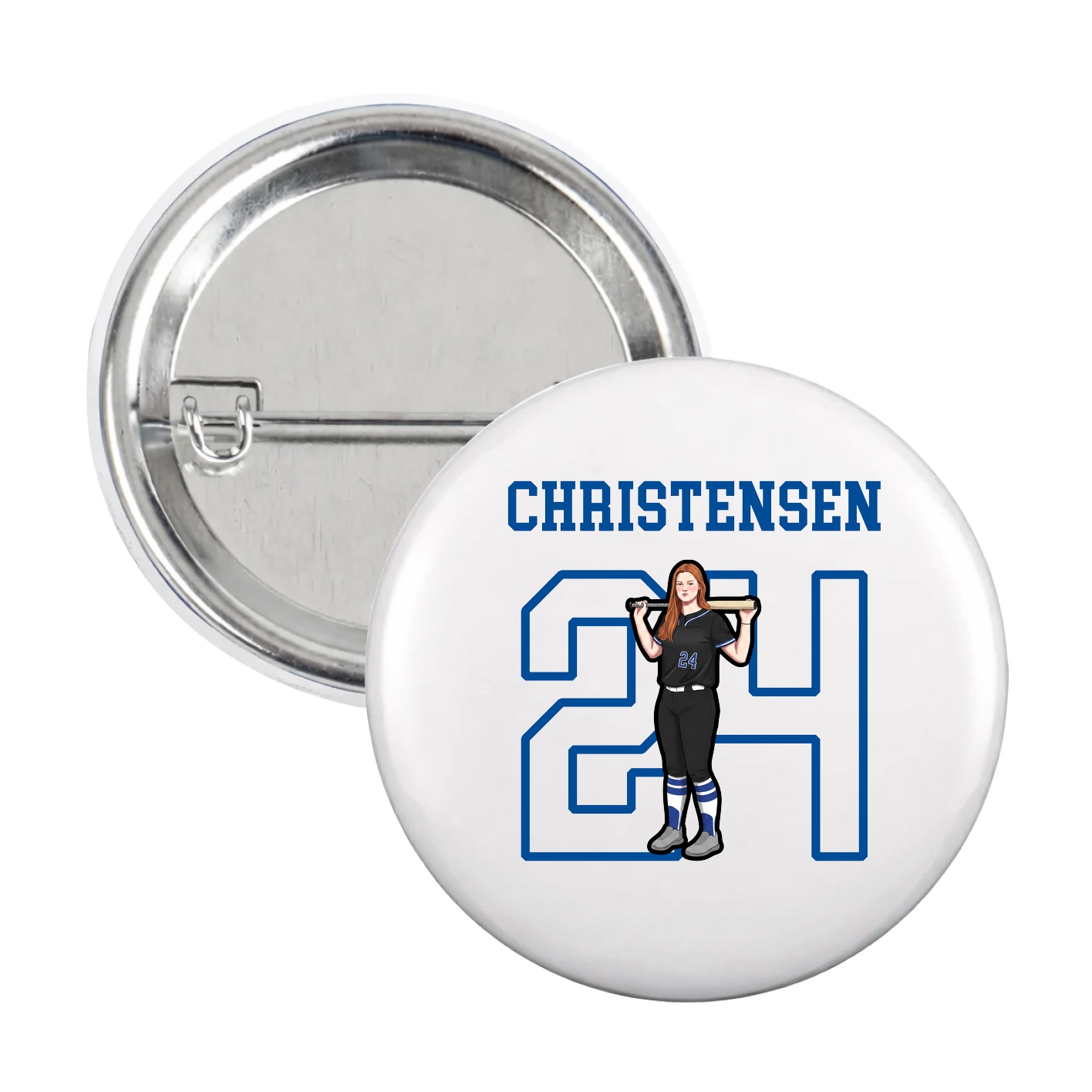 Game Day Button — Shirsey in White