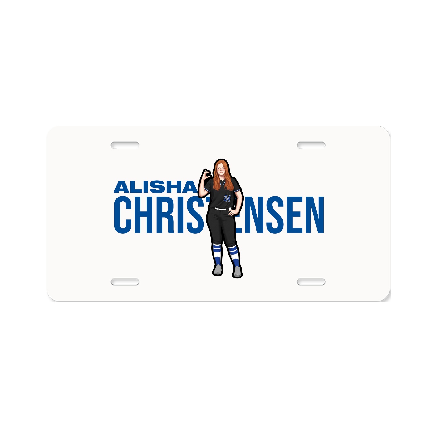 License Plate — Player Name in Classic