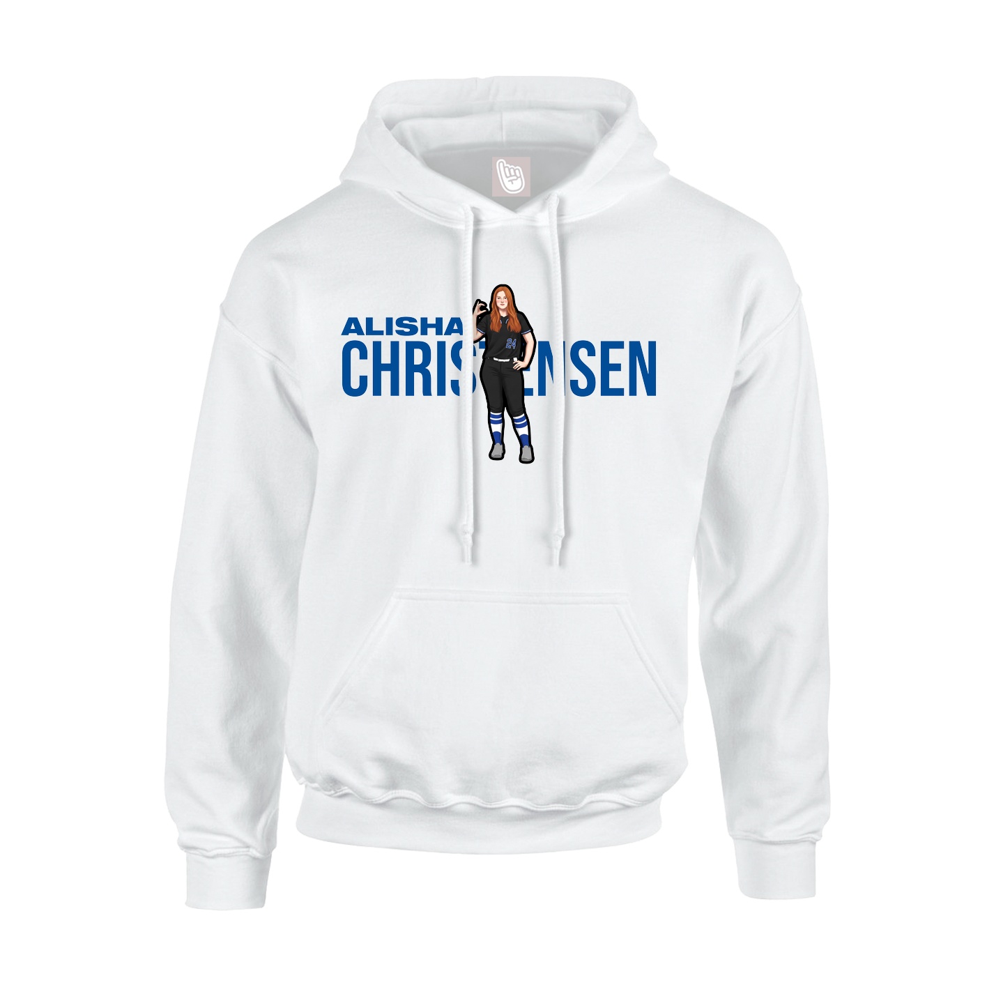 Hoodie — Player Name in White