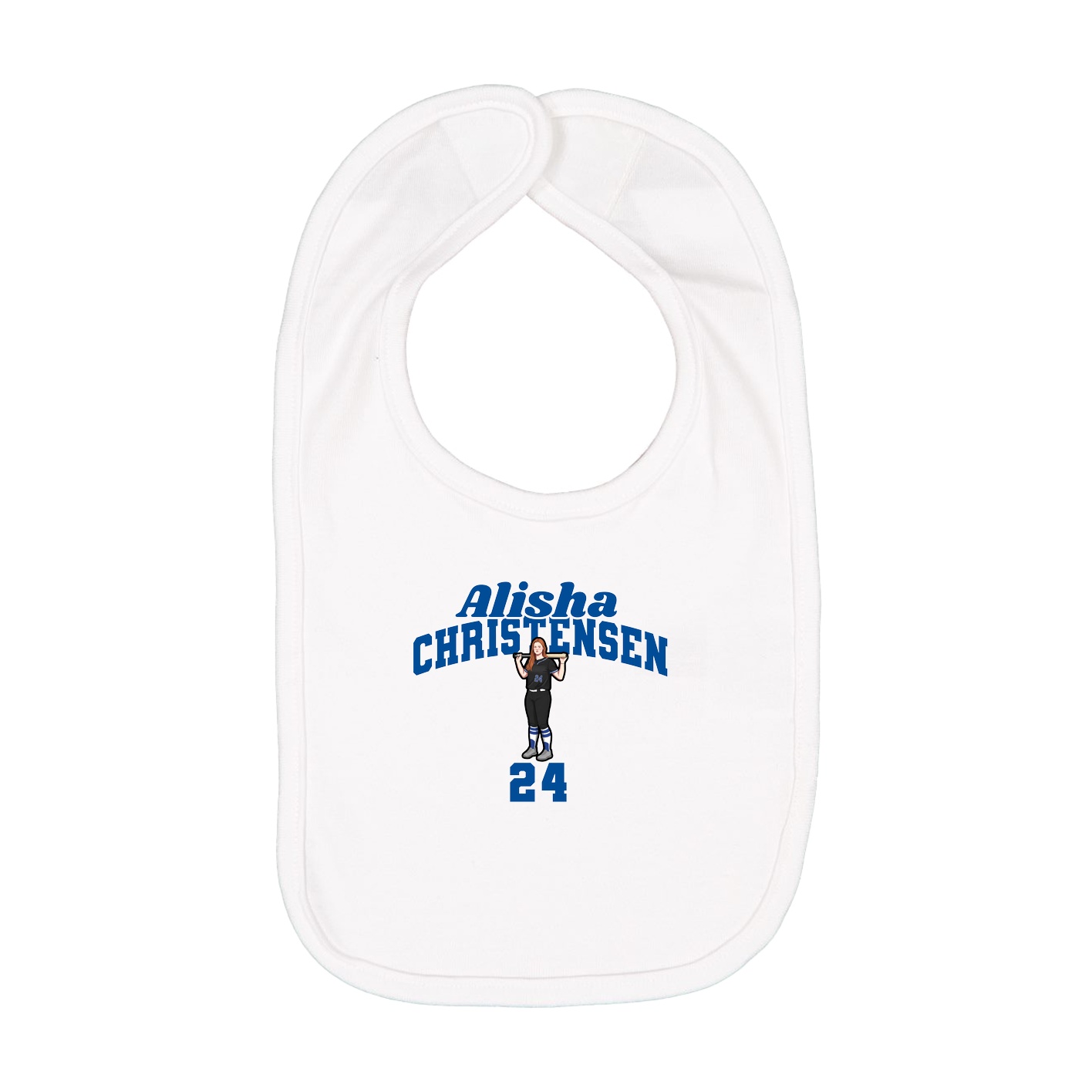 Infant Bib — Signature Arch in White