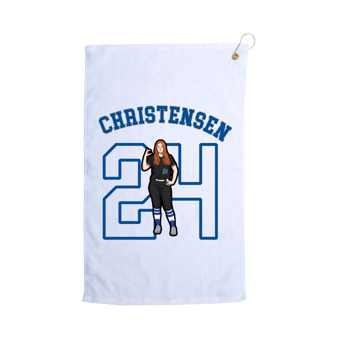 Golf Towel — Shirsey Arch in White