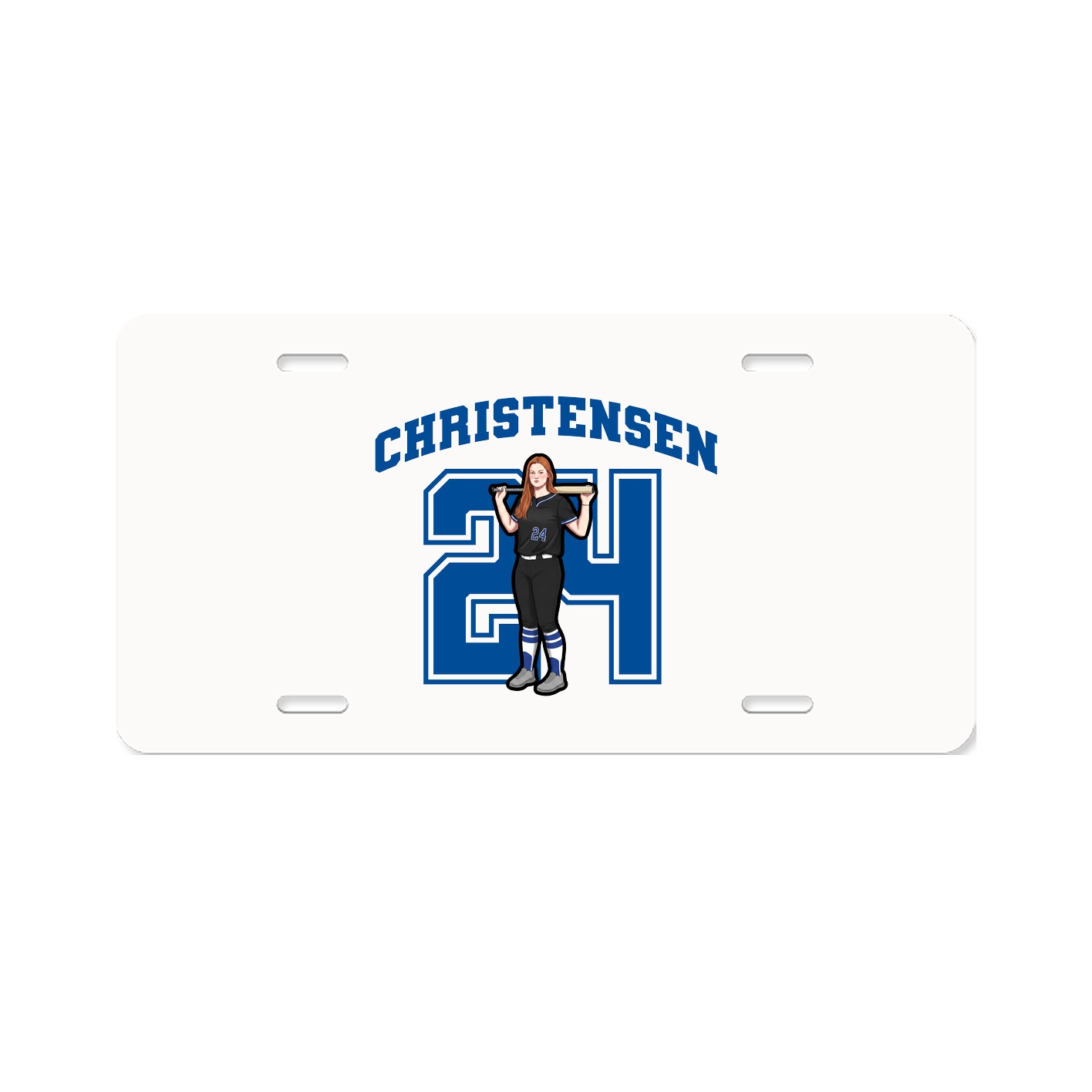 License Plate — Number in Classic