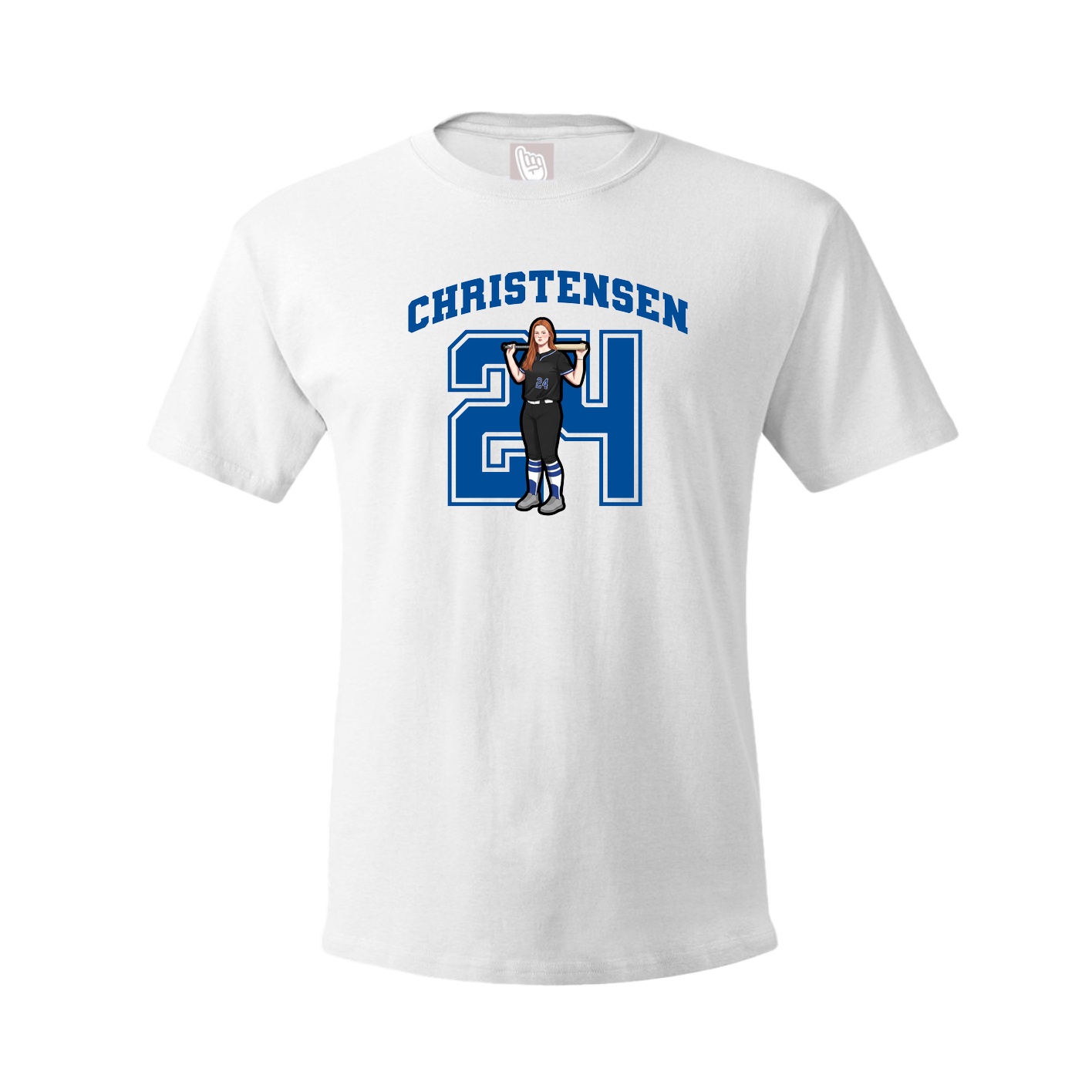 Tee — Number in White