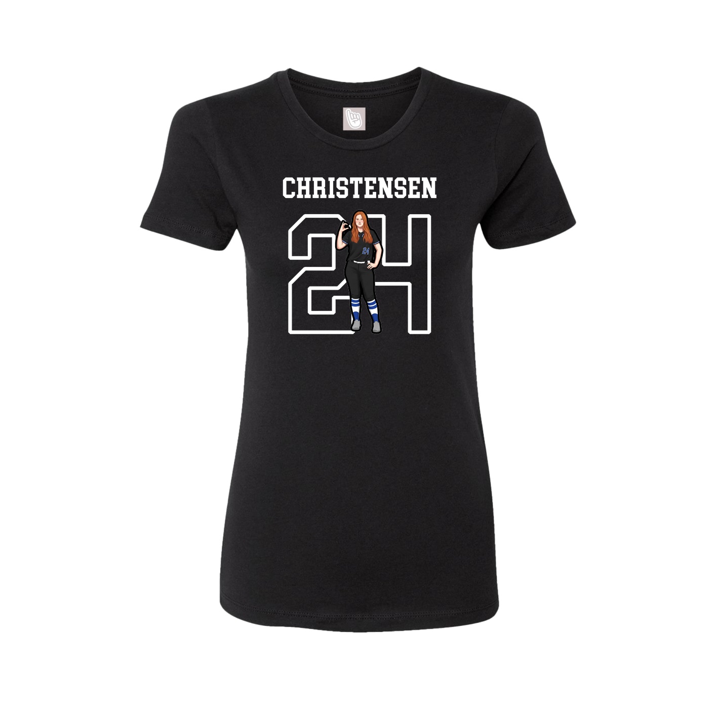 Fitted Women's Tee — Shirsey in Black