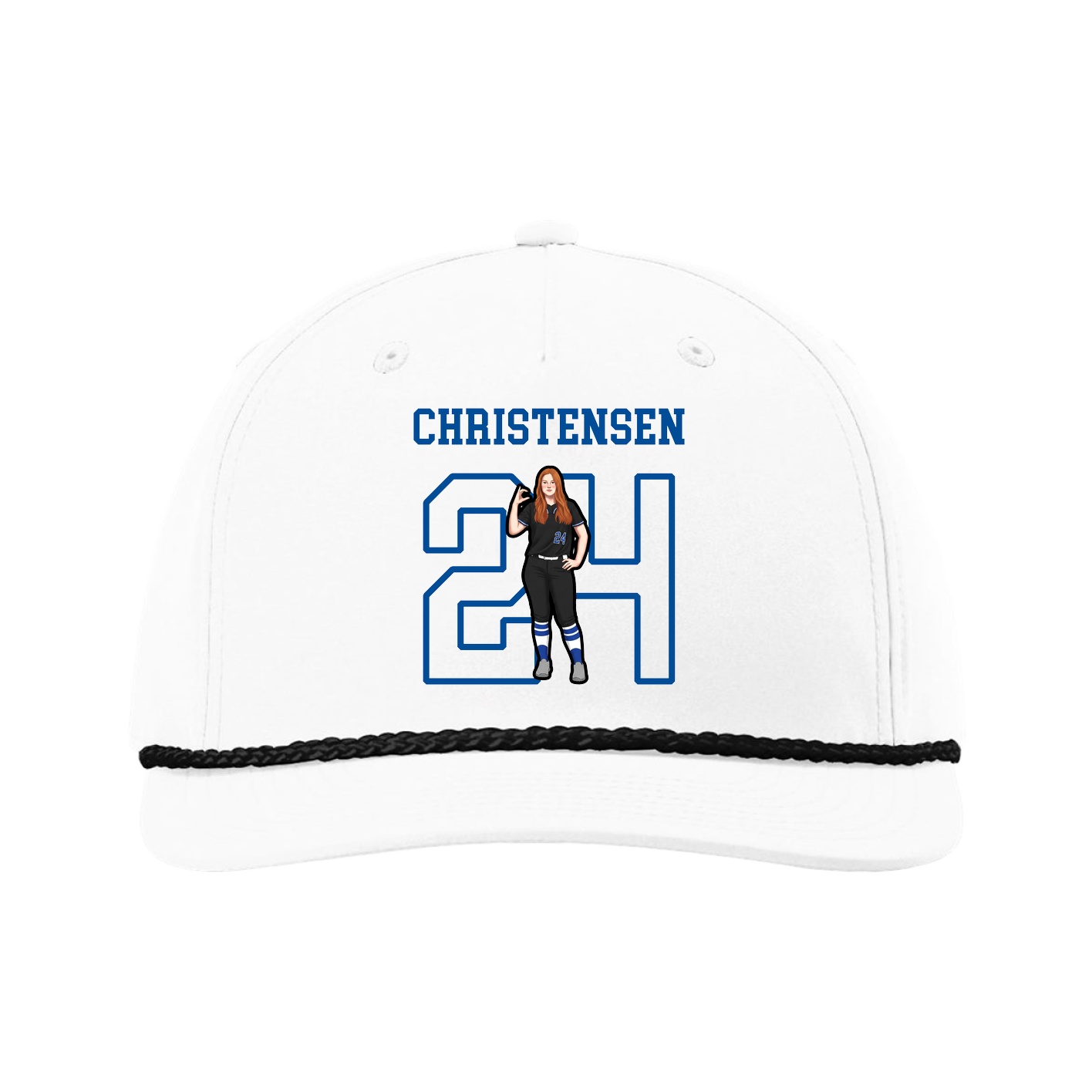 Five-Panel Classic Rope Cap — Shirsey in White