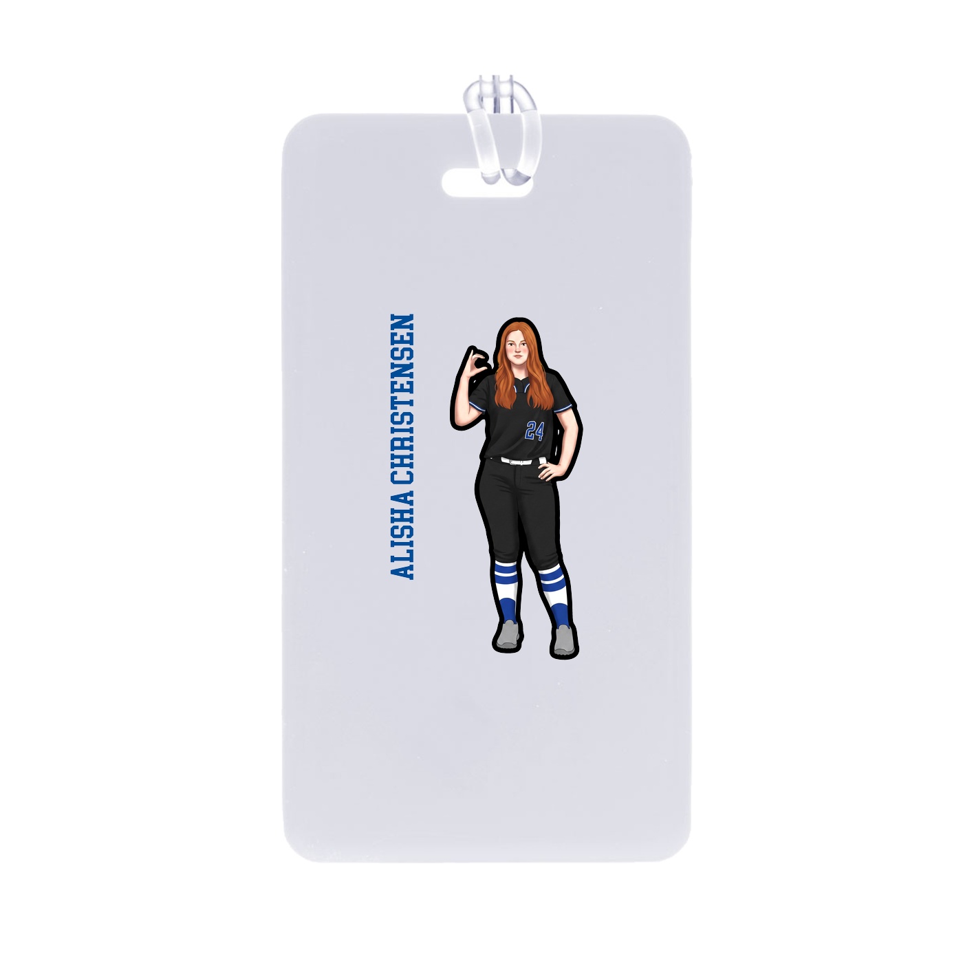 Bag Tag — Name Vertical in Classic
