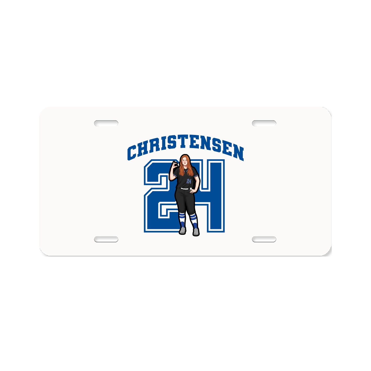 License Plate — Number in Classic
