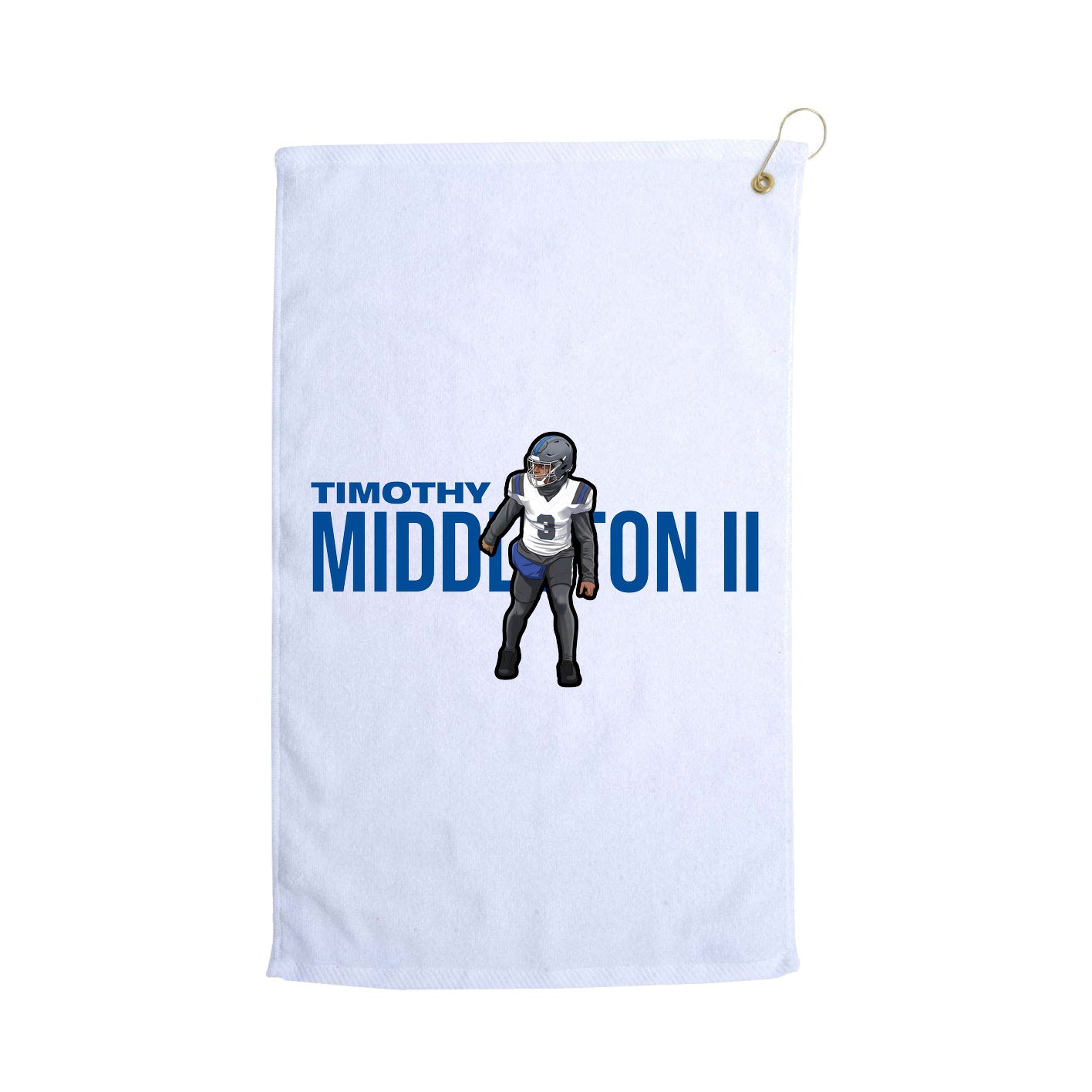 Golf Towel — Player Name in White