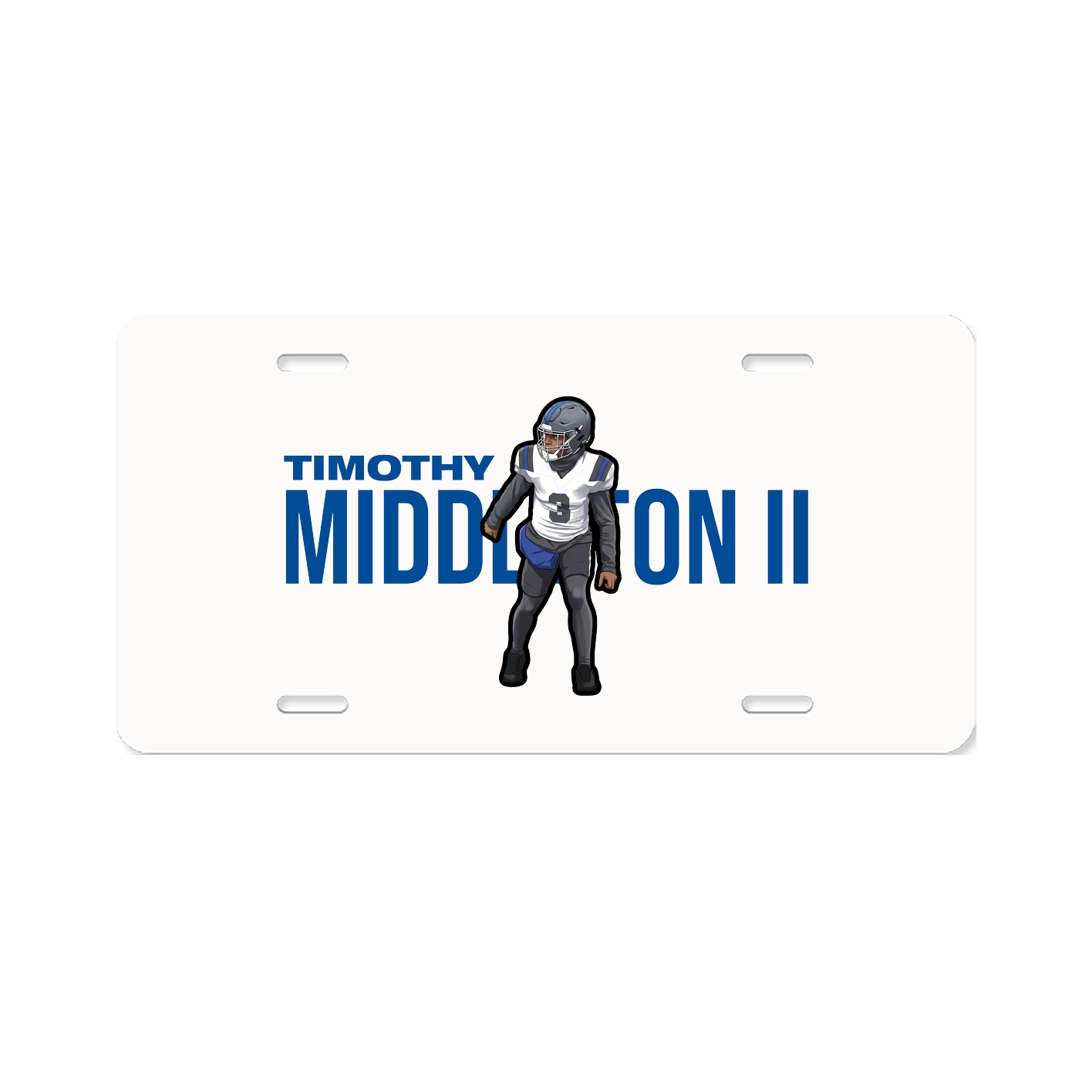 License Plate — Player Name in Classic