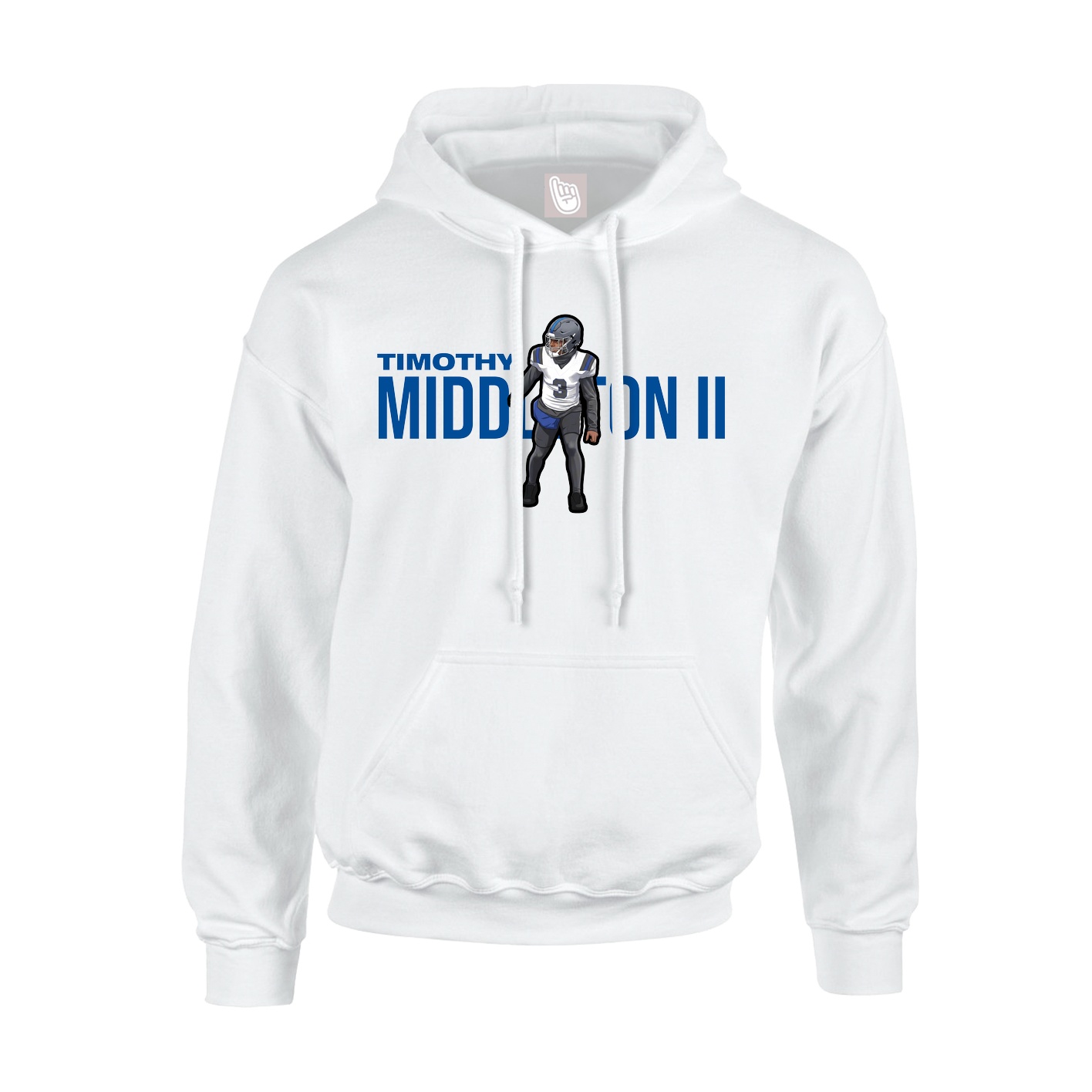 Hoodie — Player Name in White