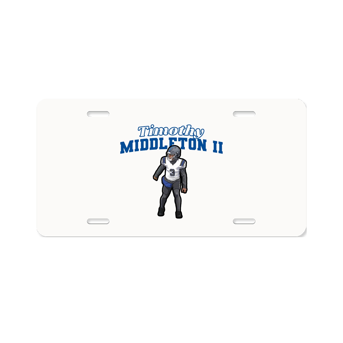 License Plate — Name Arch in Classic