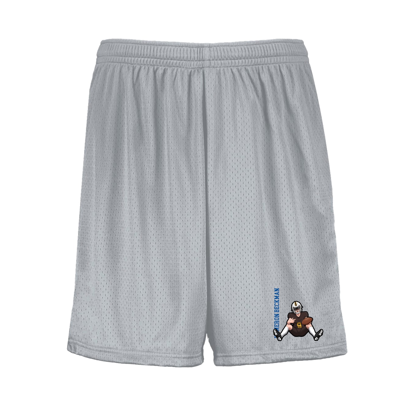 Shorts — Name Vertical in Silver