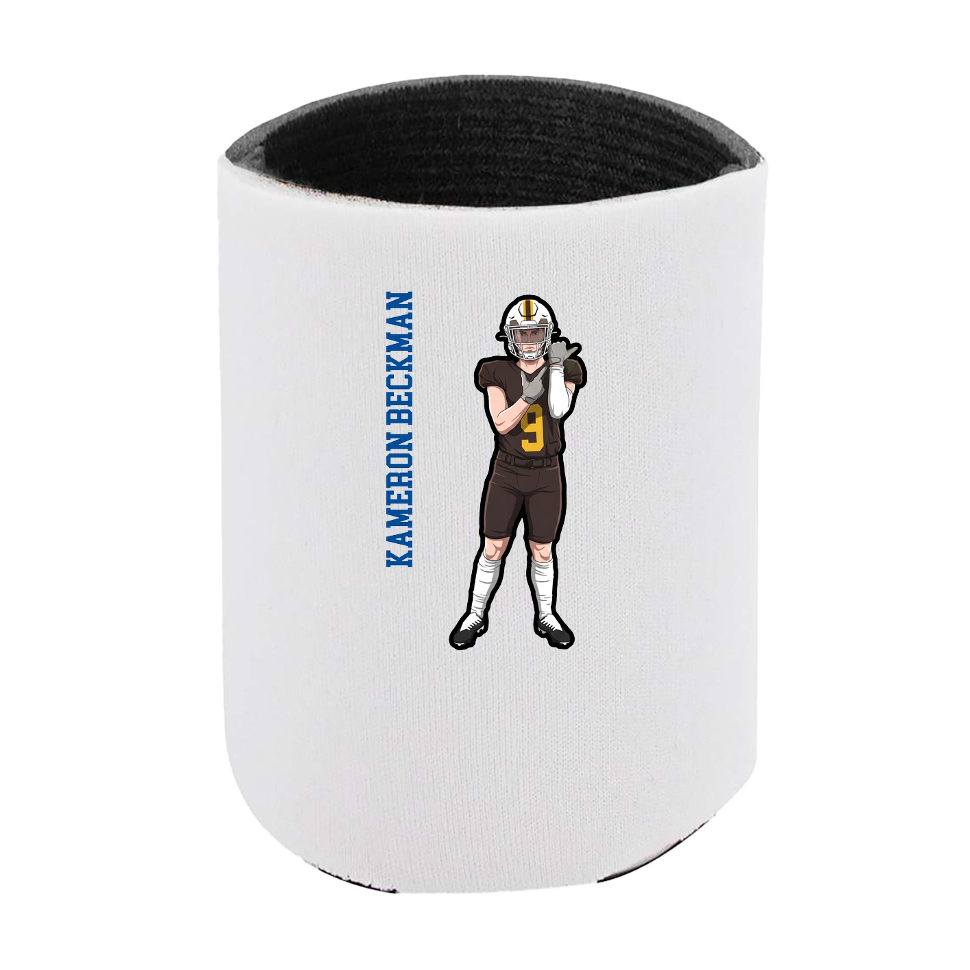 Can Holder — Name Vertical in White
