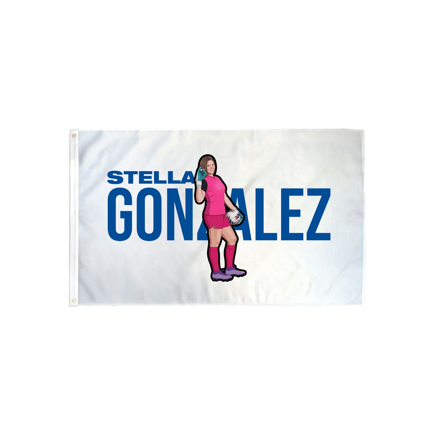 3x5 Flag — Player Name in Classic