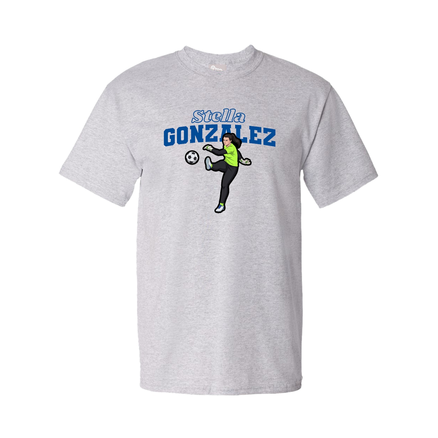 Youth Tee — Name Arch in Grey