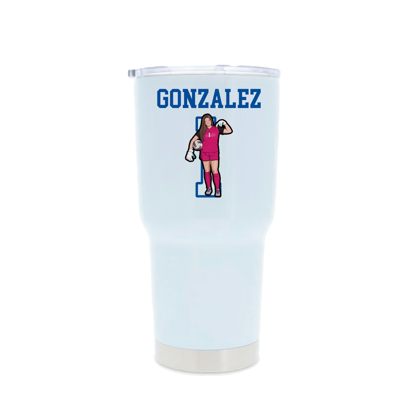 30oz Stainless Steel Tumbler — Shirsey in White