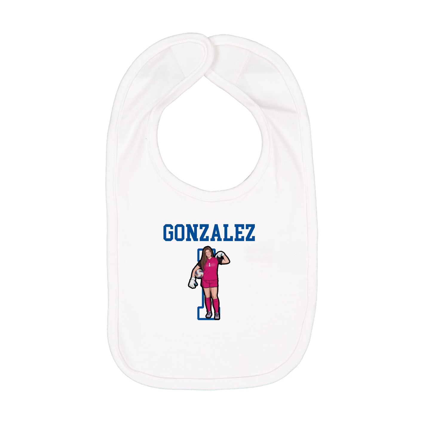 Infant Bib — Shirsey in White