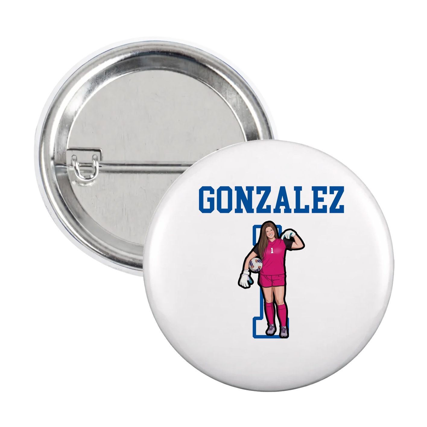 Game Day Button — Shirsey in White