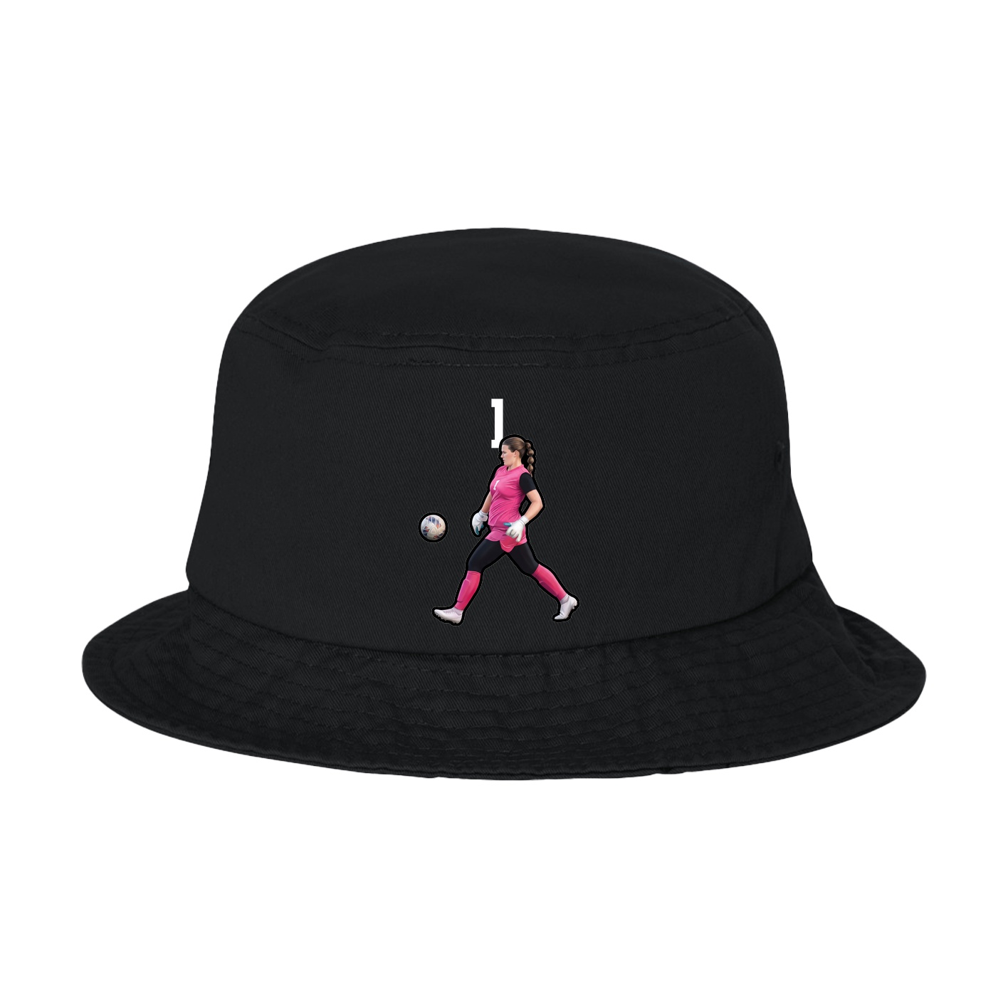 Bucket Cap — Number Top in Black