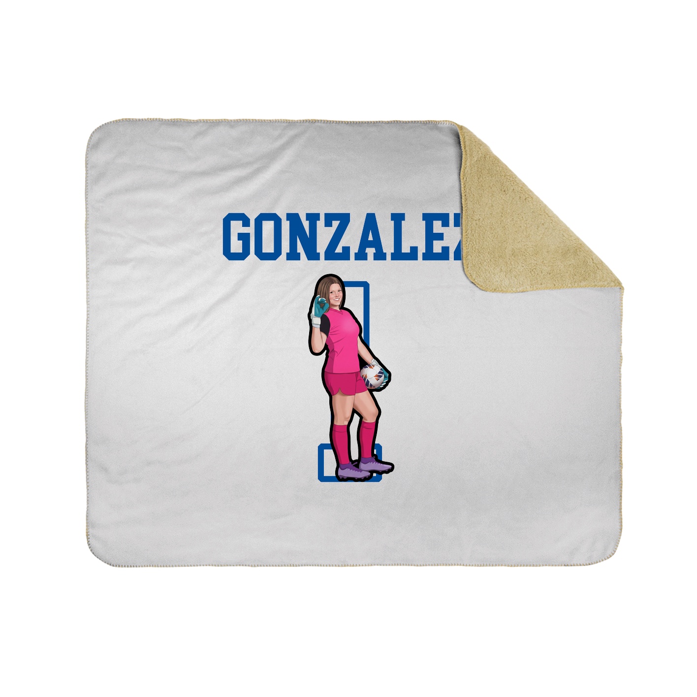 Throw Blanket — Shirsey in White