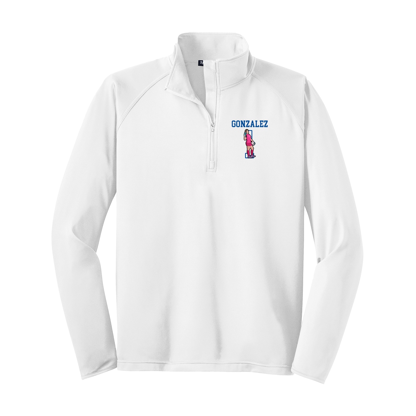 Q-Zip Pullover — Shirsey in White