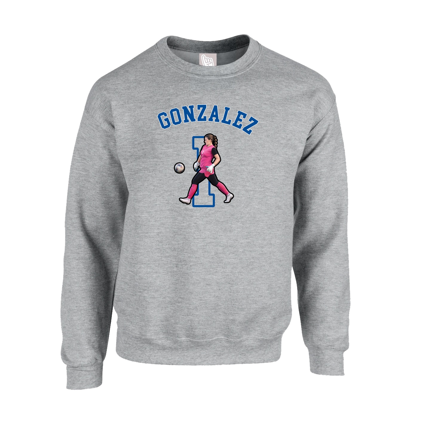 Fleece Crew — Shirsey Arch in Grey