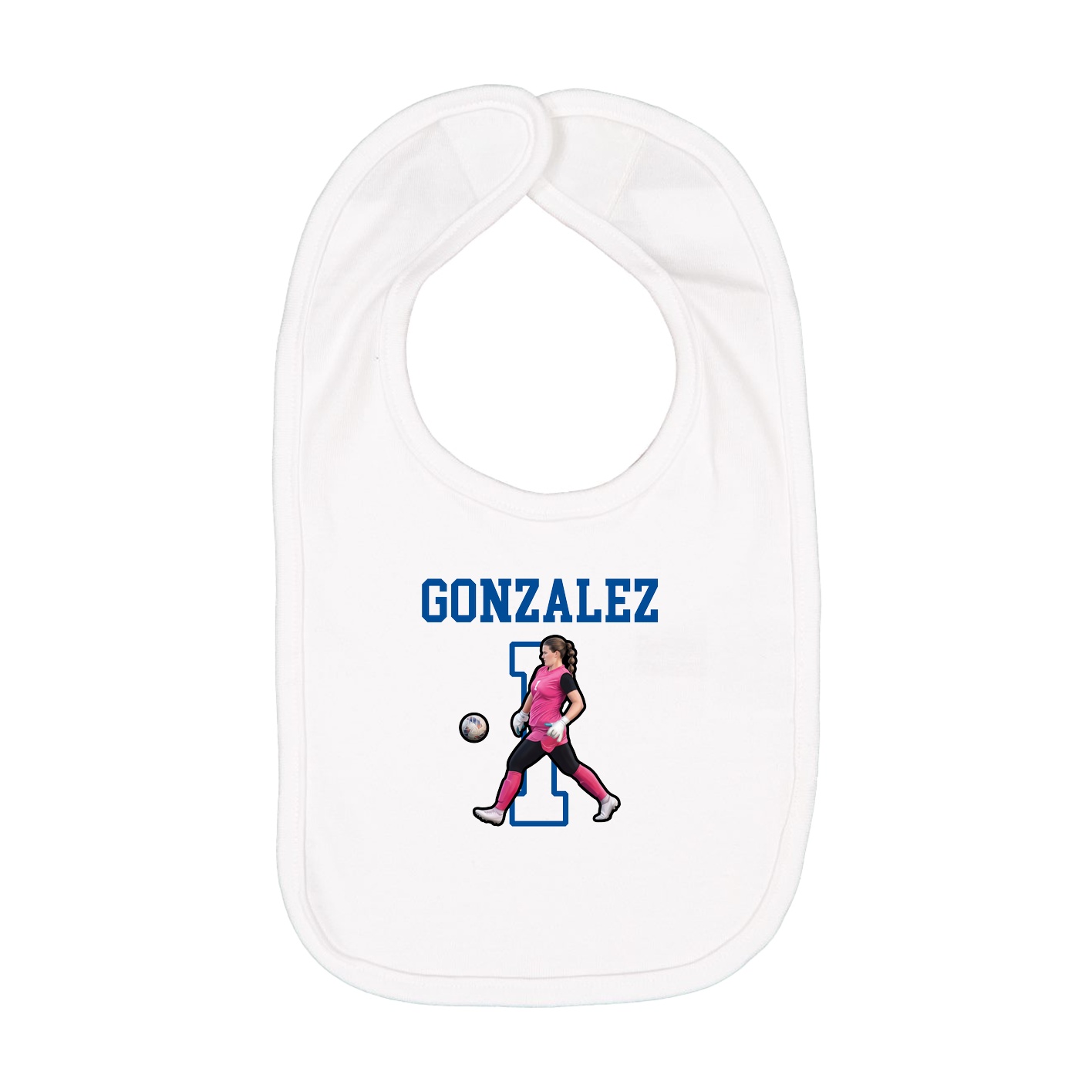Infant Bib — Shirsey in White