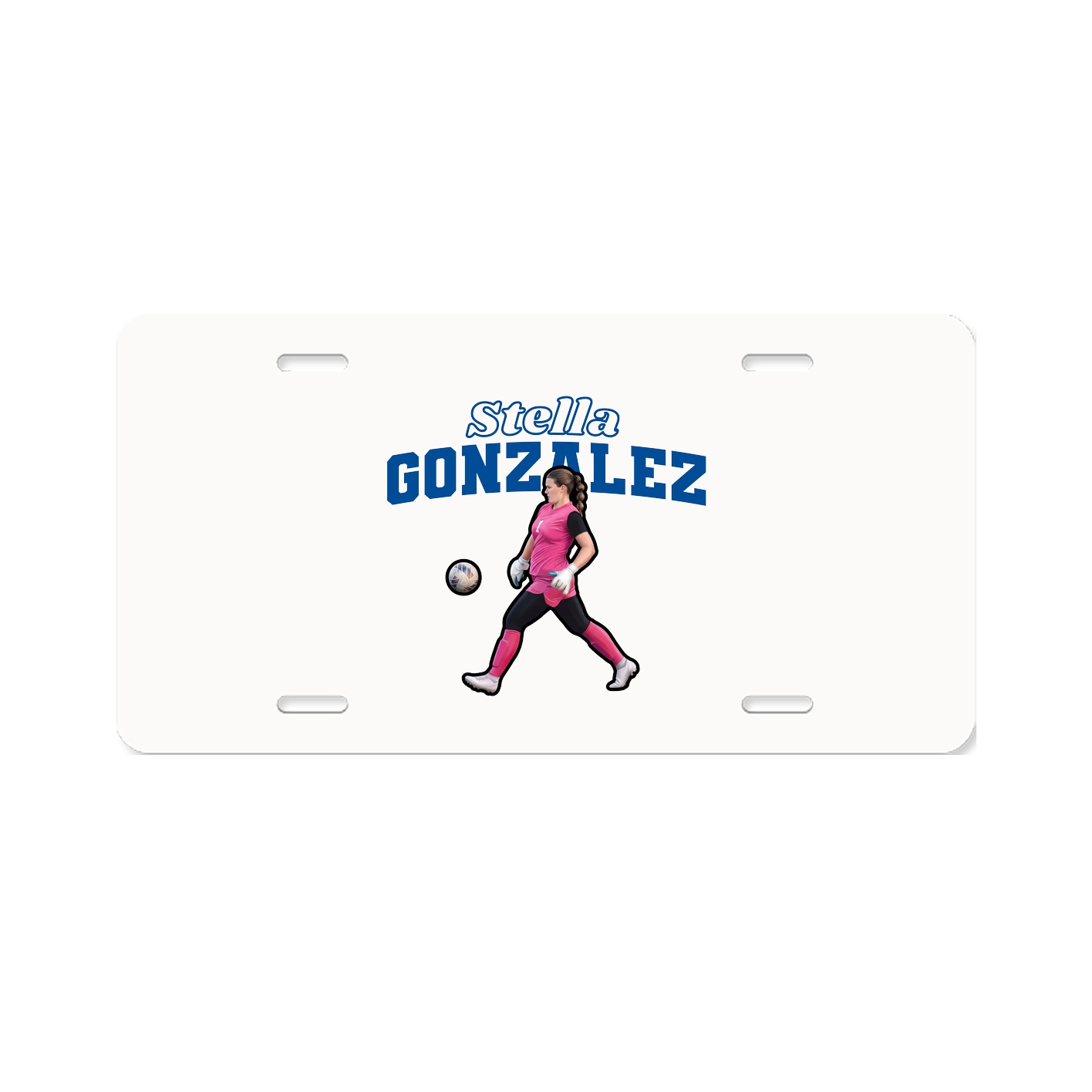 License Plate — Name Arch in Classic