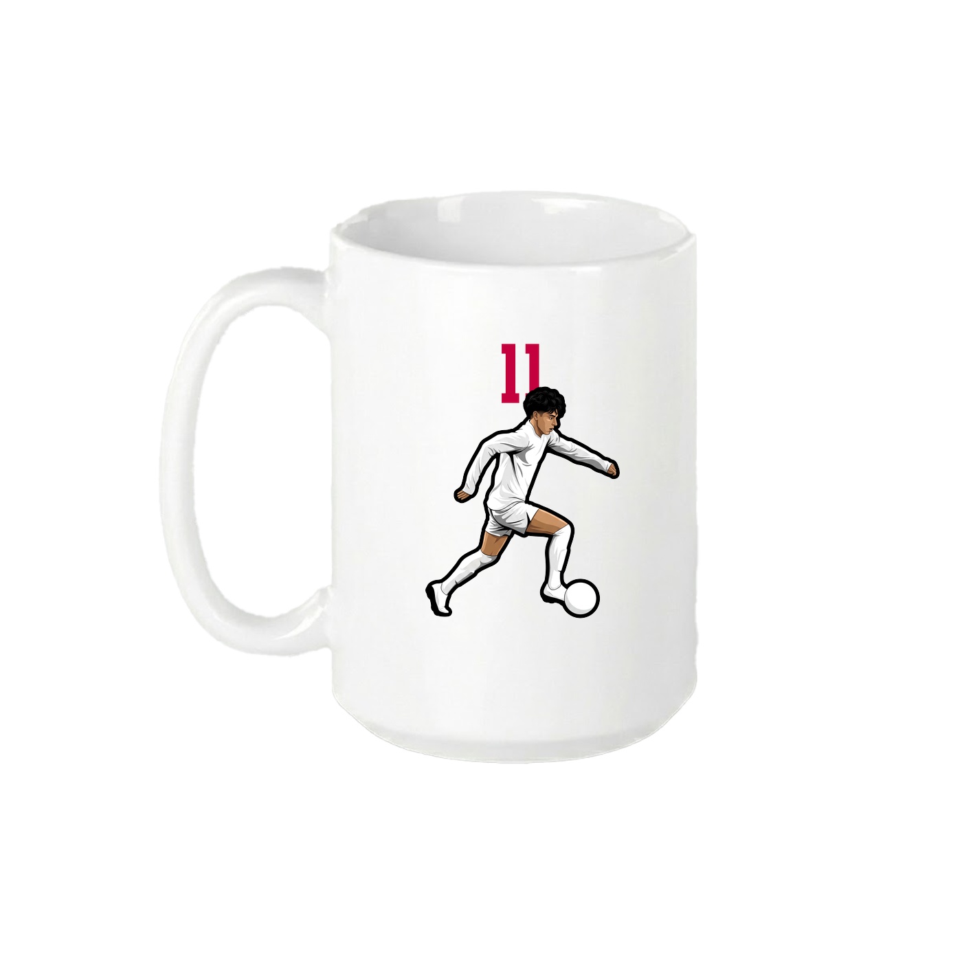 15oz Coffee Mug — Number Top in White