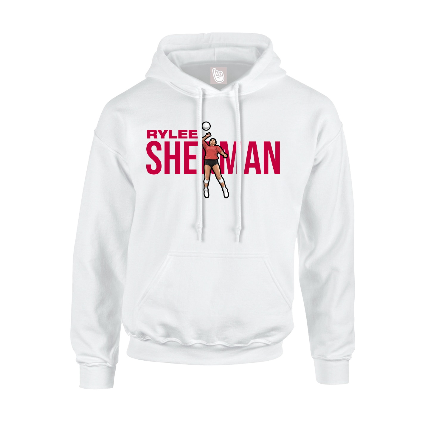 Youth Hoodie — Player Name in White