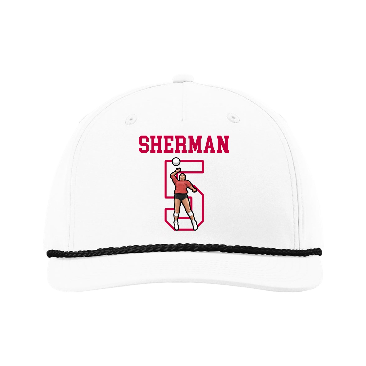 Five-Panel Classic Rope Cap — Shirsey in White