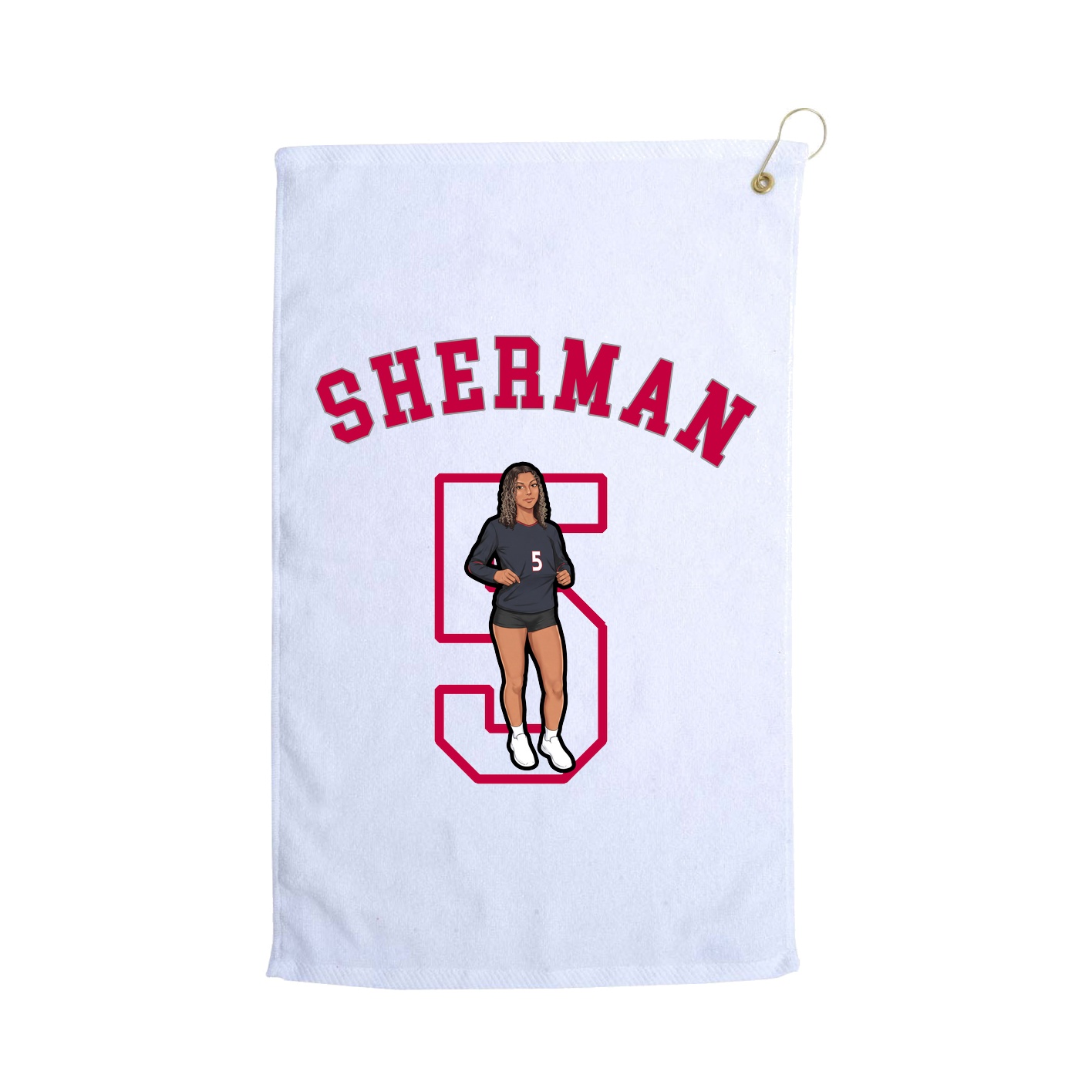 Golf Towel — Shirsey Arch in White